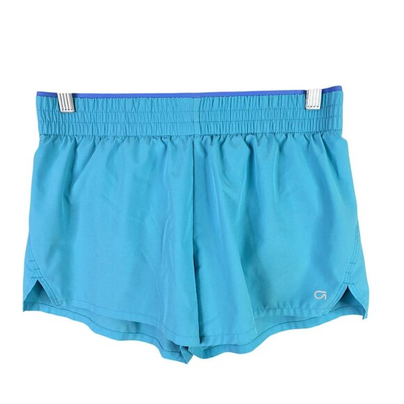 Womens Gap Fit Blue Athletic Running Shorts Lined 3" Inseam Elastic Waist Size S - Picture 1 of 11